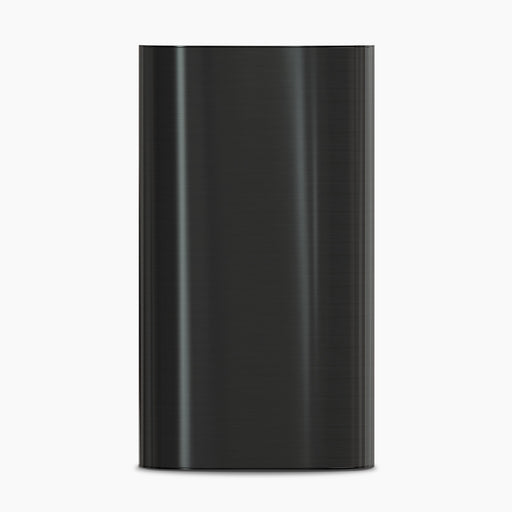 A Door 720 Series Coolers Black, tall and cylindrical with a brushed metal finish, stands upright on a white background.