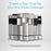 Seven Brio Water Coolers—300, 400, 500, and 700 Series—stand in a row, each with its own design. Blue text above reads, "There's a Riser That Fits Your Brio Water Dispenser or Cooler Base." Compatibility is listed at the bottom.