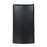 The front view shows the Lower Door for Brio 320 Series Icemaker Water Cooler (model CLBL320SCIC), a black, vertical rectangle with slightly curved sides and a smooth, matte finish, set against a white background.