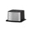 The Brio Water Cooler Base – 530 Series Bottled & Bottleless Water Cooler is a stainless steel rectangular box with a black base and top, resembling an electronic device or kitchen appliance, shown on a white background.