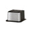 The Brio Water Cooler Base – 730 Series Bottled & Bottleless Water Cooler, featuring stainless steel and black plastic with rounded edges, is displayed at an angle on a white background.
