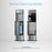 Two Brio Water Cooler Base – 730 Series units stand side by side—one displays a blue water jug behind an open door, the other reveals three internal filters. Model numbers are shown above and below each cooler.