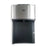 A Front Panel 530 Bottom Load Cooler in stainless steel and black, seen from the front, features top control buttons and indicator lights, plus a drip tray at the bottom.