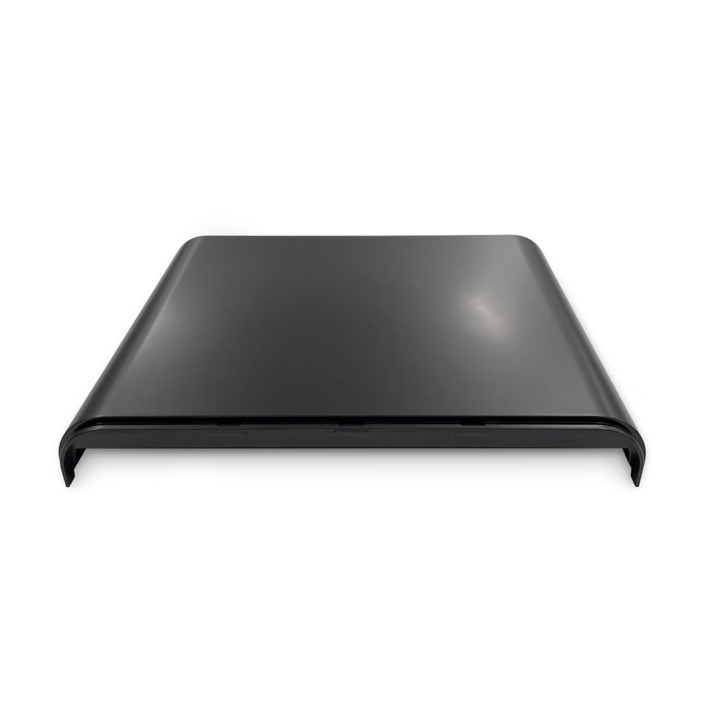 A black, rectangular plastic Top Cover for 430 Series Water Dispensers with curved edges and open sides, shown slightly raised against a white background. Suitable as a replacement lid for compatible appliances.