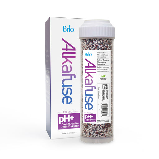 Brio Alkafuse Drop-In Alkaline Filter, 20,000 L, 2.5” x 10”