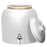 The GEO Ceramic Crock Water Dispenser – Polished Porcelain is a large BPA-free dispenser with a metal spigot and a matching domed lid, labeled "Lid Included.