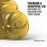 The GEO Porcelain Ceramic Crock Water Dispenser – Gold Chrome is shown with a matching, premium lid. Every crock includes the lid. A BPA-free logo with a green leaf appears at the bottom right.