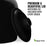 The GEO Porcelain Ceramic Crock Water Dispenser – Black is shown with its matching lid. Text says, "Premium & Beautiful Lid. Matching lid included with every crock." A green BPA-free logo appears at the bottom right.