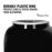 Close-up of the GEO Porcelain Ceramic Crock Water Dispenser w/ Stand – Black, featuring a white, leak-proof BPA-free ring with a green leaf label—ideal for use with your ceramic crock or wooden stand.