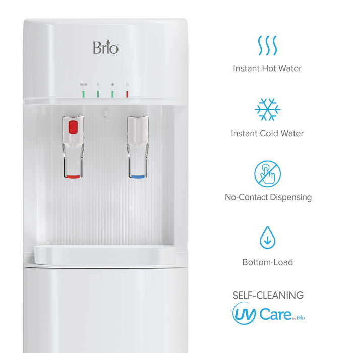 Brio 300 Series White Bottom Load Water Cooler