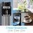The Brio 400 Series Bottom Load Water Cooler dispenses cold, room, and hot water for any need—shown with a glass of ice water, plain water, and hot coffee labeled Cold, Room, Hot. Text: 3 Water Temperatures: Cold, Room, Hot.