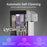 UV Care machine with text highlighting its self-cleaning features on a gray background