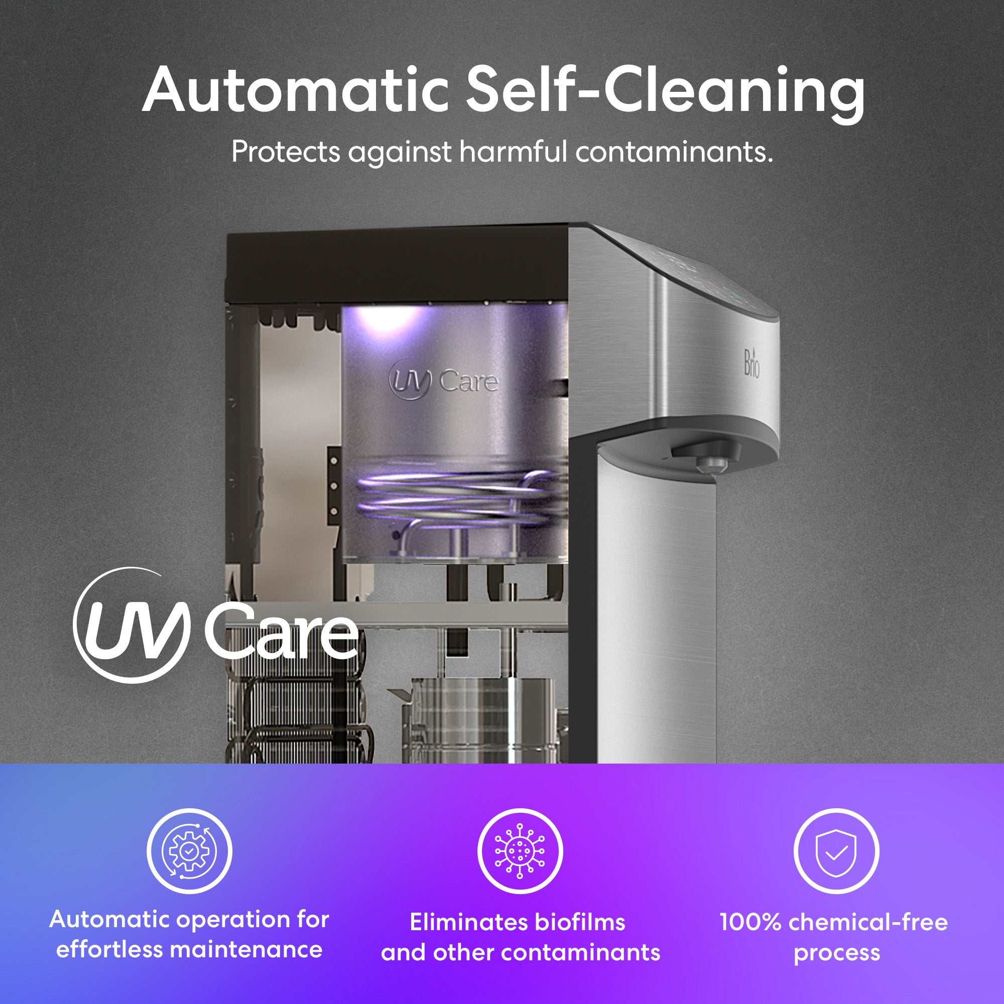 Brio 740 Series Self-Cleaning Bottom Load Water Cooler | Brio