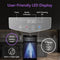 Water dispenser with user-friendly LED display and various features highlighted