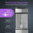 Brio water dispenser with features highlighted on a dark background