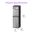 Brio 745 Series bottom load water cooler with dimensions on a white background