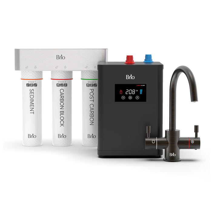 Brio 3-Stage Digital Instant Hot Water Undersink Dispenser System – Oil-Rubbed Bronze