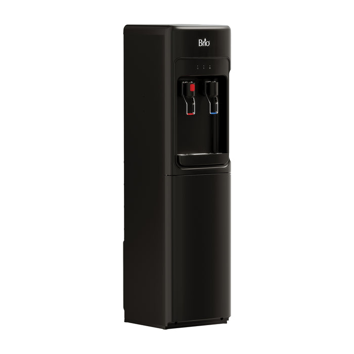 Brio 300 Slim Series 2-Stage Black Bottleless Water Cooler