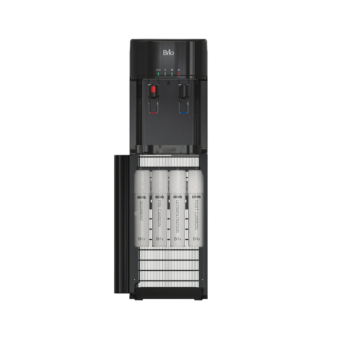 Brio 300 Series 4-Stage UF Black Bottleless Water Cooler