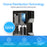 The Brio 400 Series 4-Stage Reverse Osmosis Bottleless Water Cooler features a cutaway view showing advanced filtration, ozone self-cleaning, contaminant removal, and chemical-free disinfection with a blue Self-Cleaning Ozone indicator.