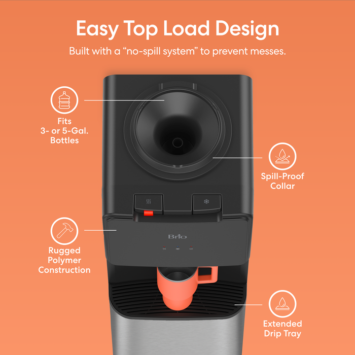 Brio 130 Series SS Top Load Water Cooler