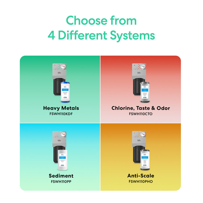 Brio Single Stage Whole House Filtration System -  10" Heavy Metals