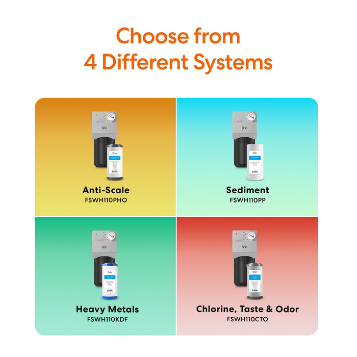 Brio Single Stage Whole House Filtration System - 10" Anti-Scale