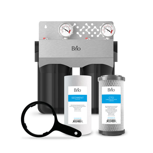 Brio 2-Stage Whole House Filtration System - 10" Multi-Purpose