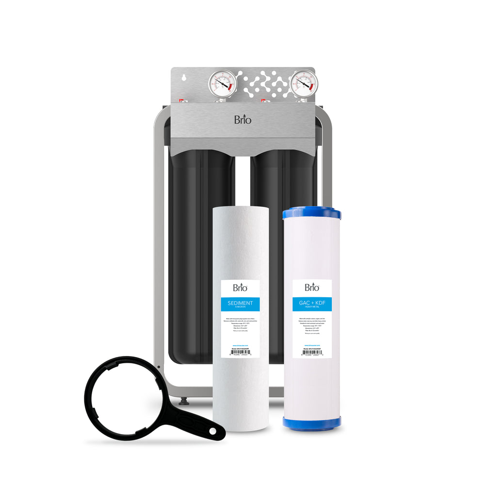 Brio 2-Stage Whole House Filtration System - 20" Heavy Metals