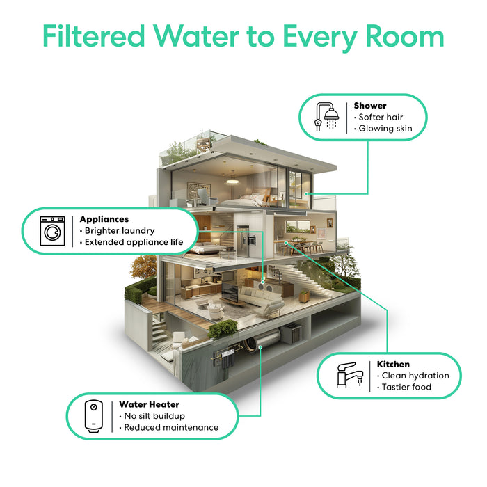 Brio 2-Stage Whole House Filtration System - 20" Heavy Metals