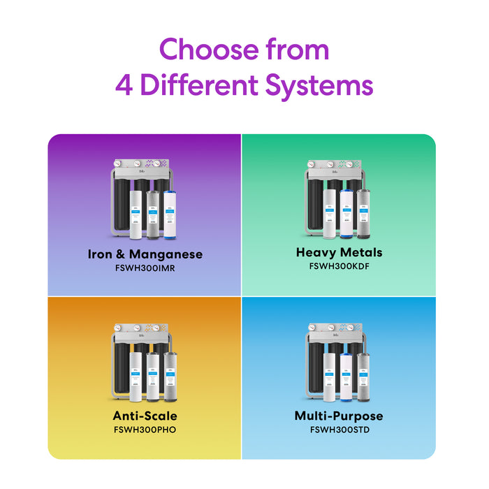 Brio 3-Stage Whole House Filtration System - 20" Iron & Manganese