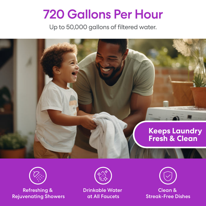 Brio 3-Stage Whole House Filtration System - 10" Iron & Manganese