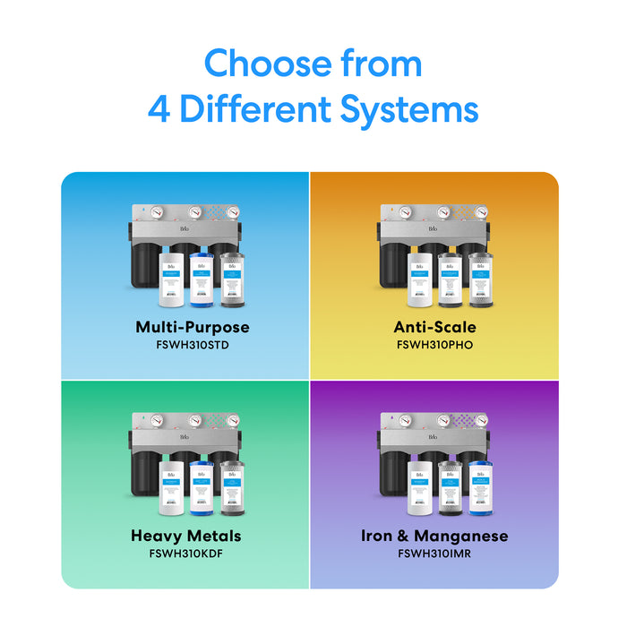 [Brio] 3-Stage Whole House Filtration System – 10” Multi-Purpose