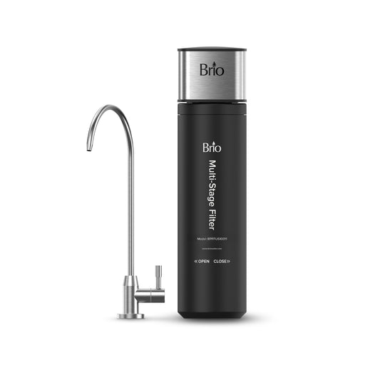 Brio 11" Multi Stage Undersink Water Filtration System & Faucet