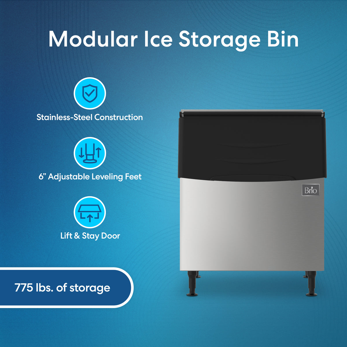 Monarch 775 lb. Modular Ice Storage Bin – Brio Water Technology