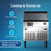Monarch 210 lb Capacity Ice Machine with 80 lb Storage Bin
