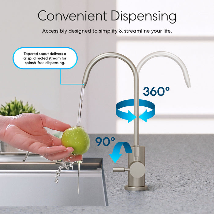 Brio Modern Series Water Faucet – 31mm Brushed Nickel