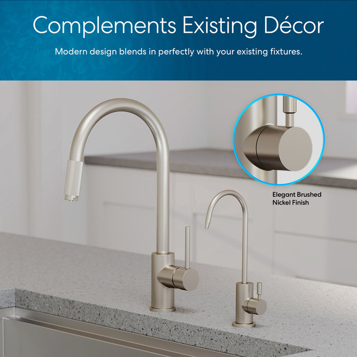 Brio Modern Series Water Faucet – 31mm Brushed Nickel