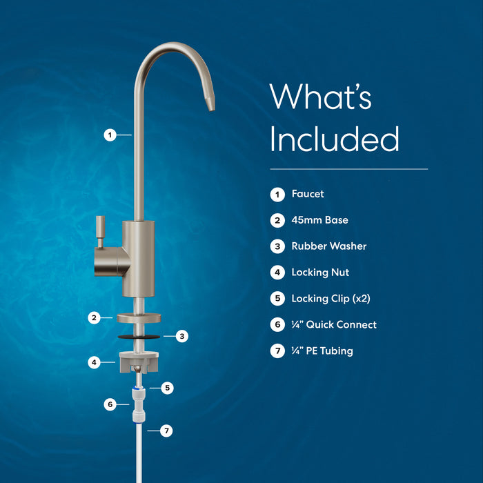 Brio Modern Series Water Faucet – 31mm Brushed Nickel