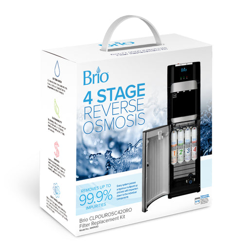 Brio 4 Stage RO Water Cooler Filter Replacement Kit - for Model CLPOUROSC420RO