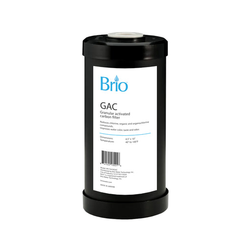 Brio GAC Coconut shell activated carbon cartridge 4.5×10 Sku RFCT4510GAC