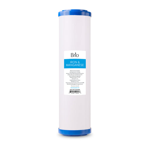 Brio Whole House 20" Iron & Manganese Filter