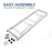 Brio Single Column 4-Bottle Storage Rack – White