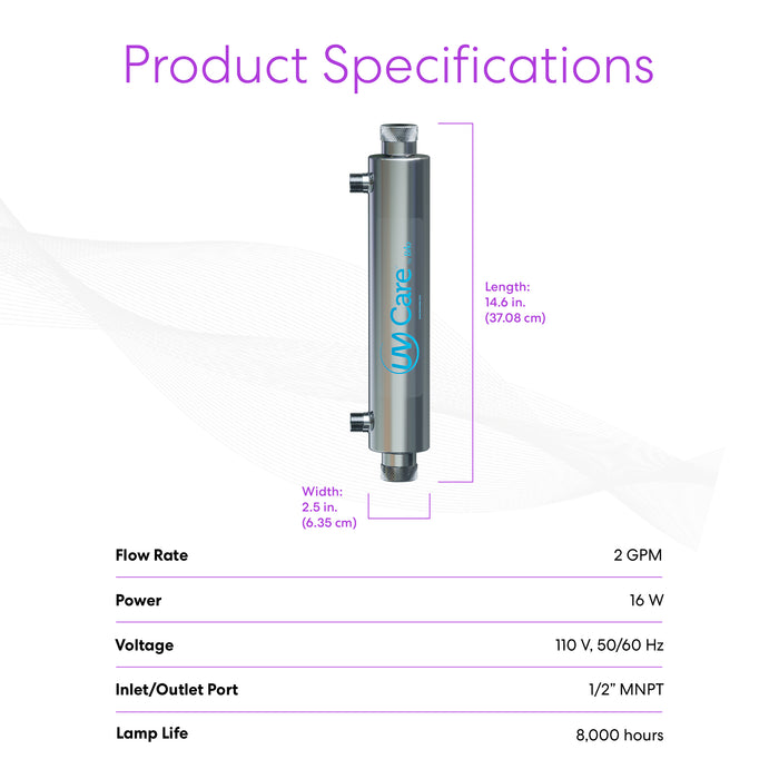 Brio UV-C Ultraviolet Light - 2 GPM