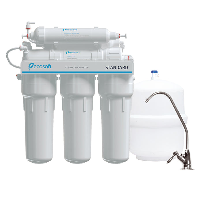 6 Stage Reverse Osmosis Water Filter System with Mineralization, RO, Ecosoft Standard