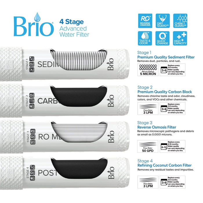 Brio Moderna Reverse Osmosis Bottle-less Water Cooler