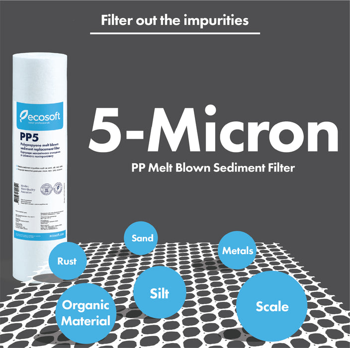 Ecosoft 3/4" Clear Sediment  (Stage 1) Filter