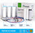 Ecosoft 3 Stage Under Sink Water Purifier Filtration System with Kitchen Faucet and Extra Filter Cartridge - White