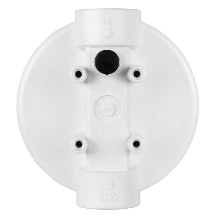 Clear 2.5" x 10" Filter Housing and Pressure Release Female Cap with 3/4” Inlet & Outlet