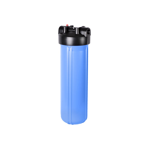 Big Blue 4.5" X 20" Filter Housing and Pressure Release Cap with 1" Inlet & Outlet
